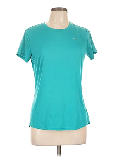 Pre-owned Nike Active T-shirt In Blue