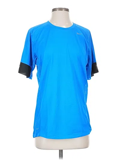 Pre-owned Nike Active T-shirt In Blue