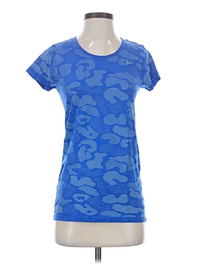 Pre-owned Nike Active T-shirt In Blue