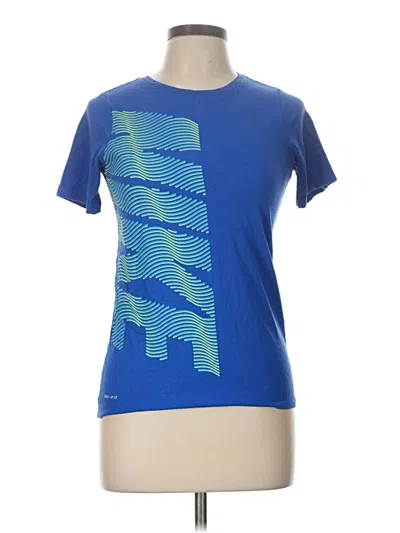 Pre-owned Nike Active T-shirt In Blue