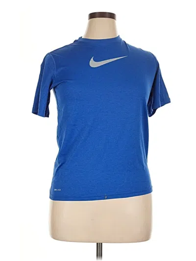 Pre-owned Nike Active T-shirt In Blue
