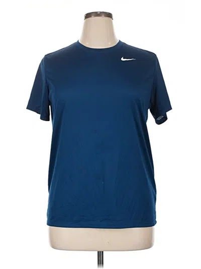 Pre-owned Nike Active T-shirt In Blue