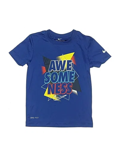 Pre-owned Nike Kids' Active T-shirt In Blue