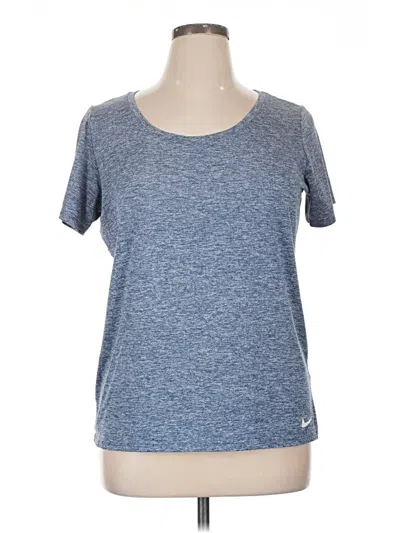 Pre-owned Nike Active T-shirt In Blue