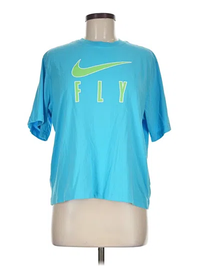 Pre-owned Nike Active T-shirt In Blue