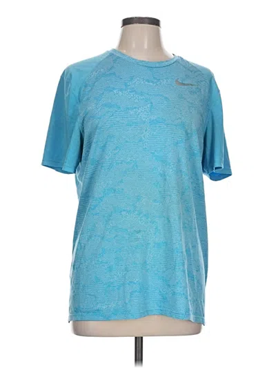 Pre-owned Nike Active T-shirt In Blue