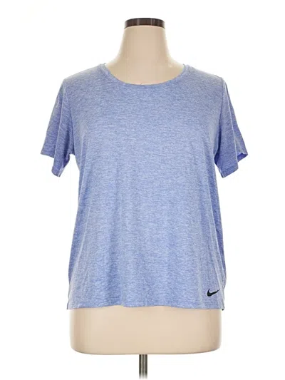 Pre-owned Nike Active T-shirt In Blue