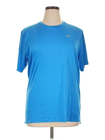 Pre-owned Nike Active T-shirt In Blue