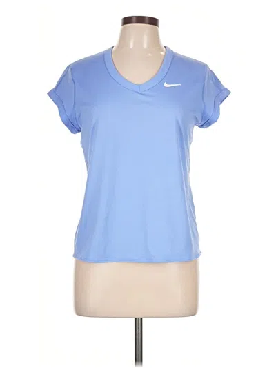Pre-owned Nike Active T-shirt In Blue