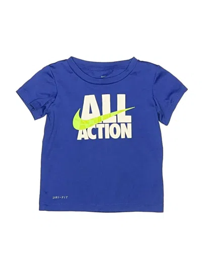 Pre-owned Nike Kids' Active T-shirt In Blue