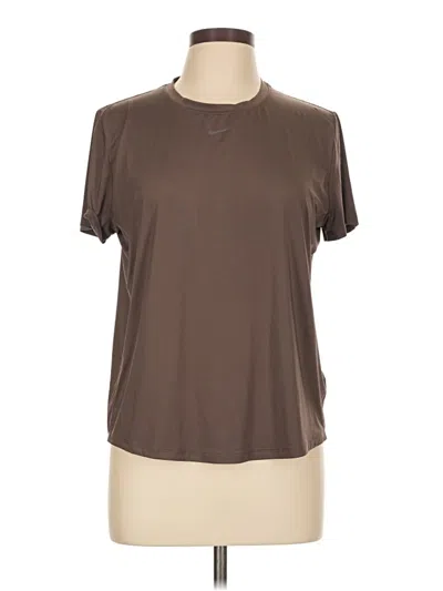 Pre-owned Nike Active T-shirt In Brown