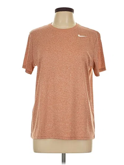Pre-owned Nike Active T-shirt In Brown