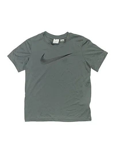 Pre-owned Nike Kids' Active T-shirt In Gray