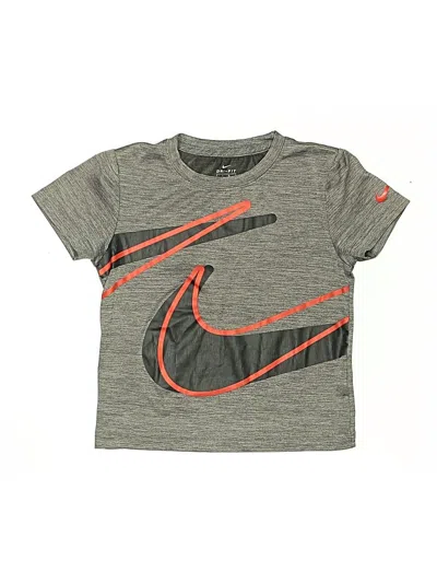 Pre-owned Nike Kids' Active T-shirt In Gray