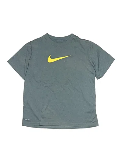 Pre-owned Nike Kids' Active T-shirt In Gray