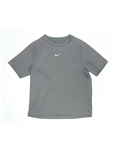 Pre-owned Nike Kids' Active T-shirt In Gray