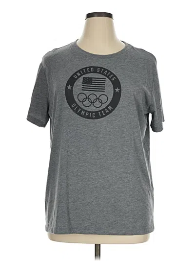 Pre-owned Nike Active T-shirt In Gray