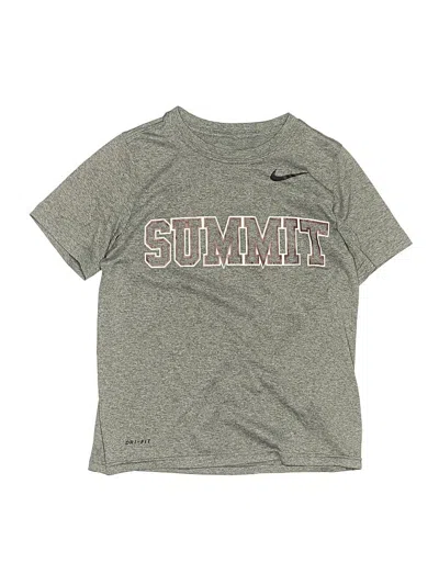 Pre-owned Nike Kids' Active T-shirt In Gray