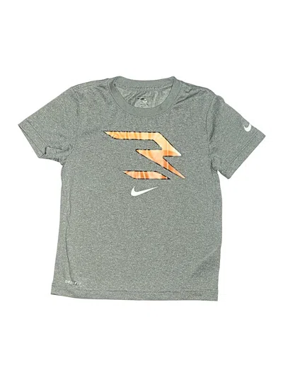 Pre-owned Nike Kids' Active T-shirt In Gray