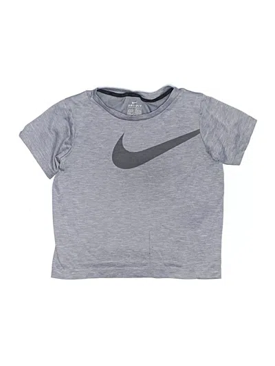 Pre-owned Nike Kids' Active T-shirt In Gray