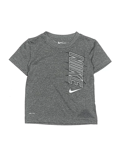 Pre-owned Nike Kids' Active T-shirt In Gray