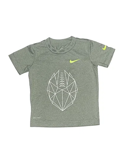 Pre-owned Nike Kids' Active T-shirt In Gray