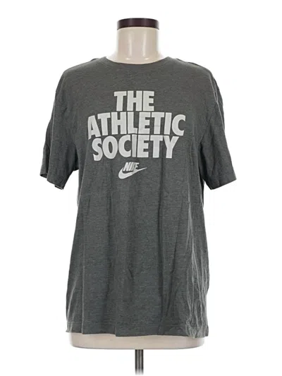 Pre-owned Nike Active T-shirt In Gray