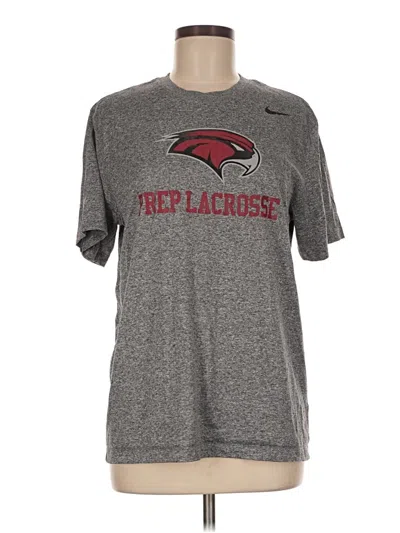 Pre-owned Nike Active T-shirt In Gray