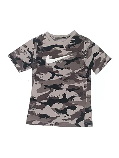 Pre-owned Nike Kids' Active T-shirt In Gray
