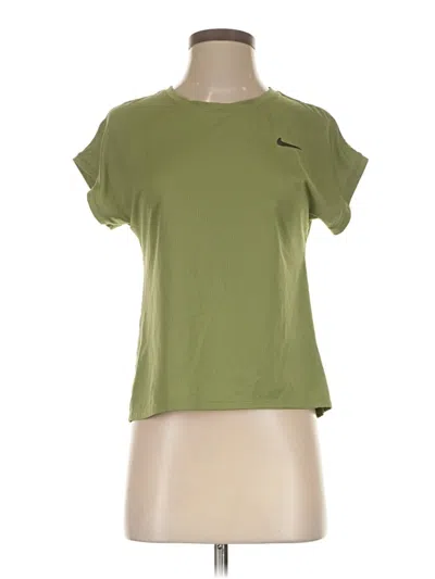 Pre-owned Nike Active T-shirt In Green