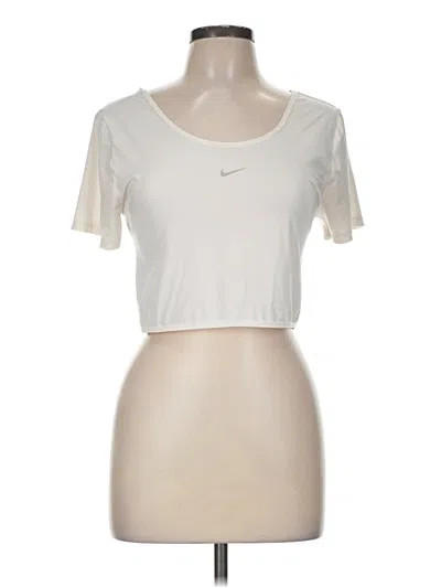Pre-owned Nike Active T-shirt In Ivory