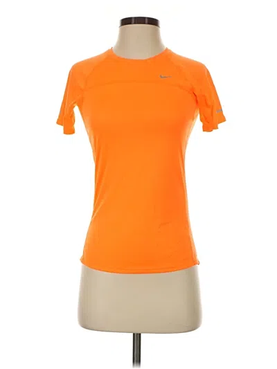 Pre-owned Nike Active T-shirt In Orange