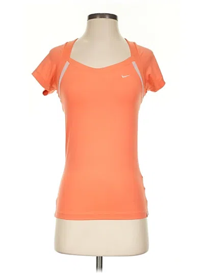 Pre-owned Nike Active T-shirt In Orange