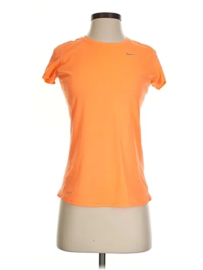 Pre-owned Nike Active T-shirt In Orange