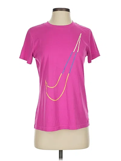 Pre-owned Nike Active T-shirt In Pink