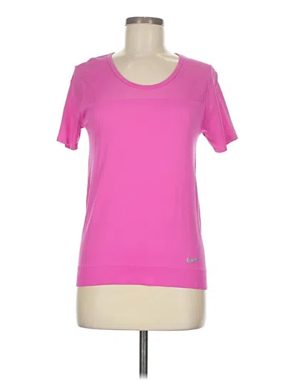 Pre-owned Nike Active T-shirt In Pink
