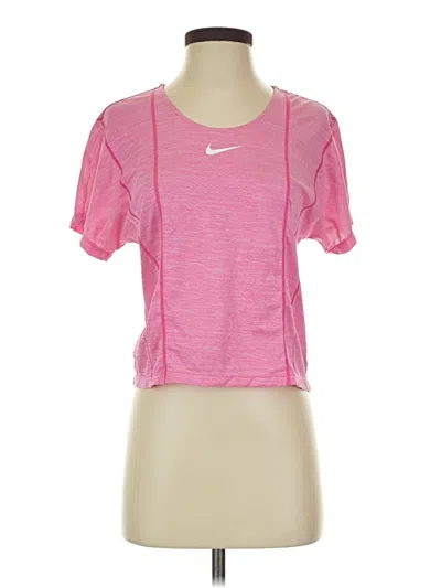 Pre-owned Nike Active T-shirt In Pink