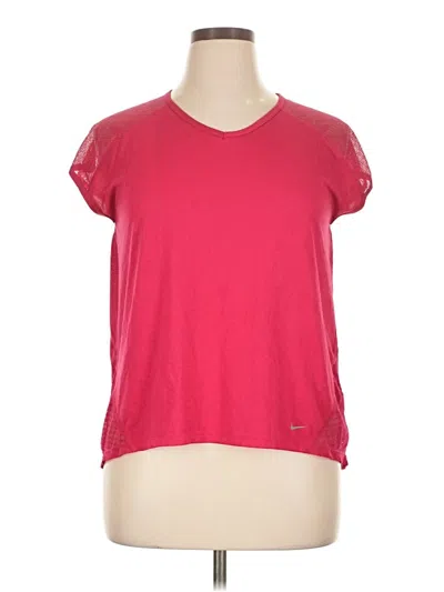 Pre-owned Nike Active T-shirt In Pink
