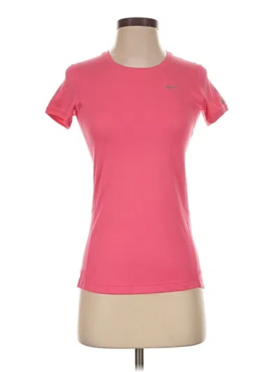 Pre-owned Nike Active T-shirt In Pink