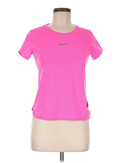 Pre-owned Nike Active T-shirt In Pink