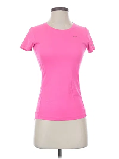 Pre-owned Nike Active T-shirt In Pink