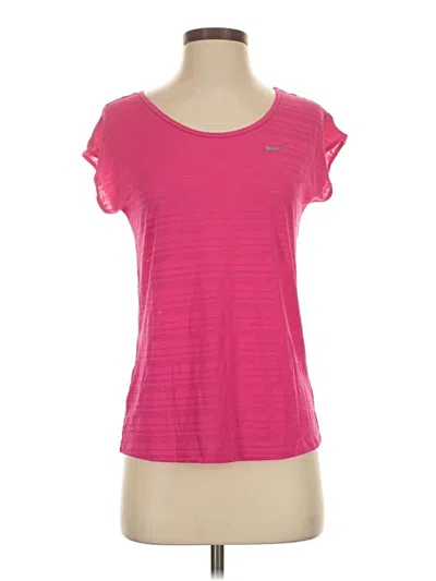 Pre-owned Nike Active T-shirt In Pink