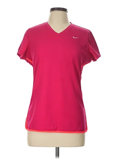 Pre-owned Nike Active T-shirt In Pink