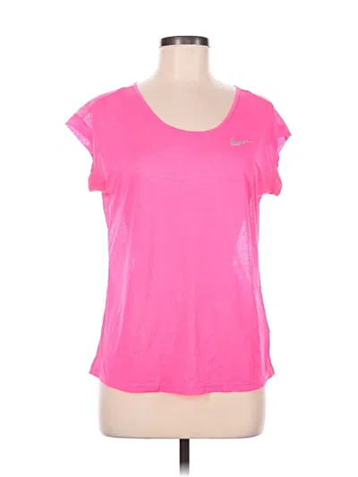 Pre-owned Nike Active T-shirt In Pink