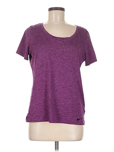 Pre-owned Nike Active T-shirt In Purple
