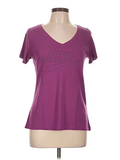 Pre-owned Nike Active T-shirt In Purple