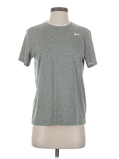 Pre-owned Nike Active T-shirt In Silver