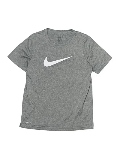 Pre-owned Nike Kids' Active T-shirt In Silver