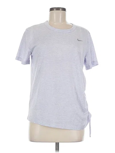 Pre-owned Nike Active T-shirt In Silver