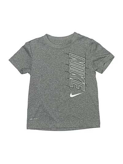 Pre-owned Nike Kids' Active T-shirt In Silver